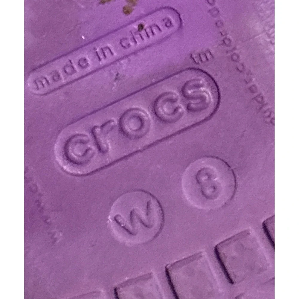 Crocs Women's Purple Flip Flop Sandals, Size 8